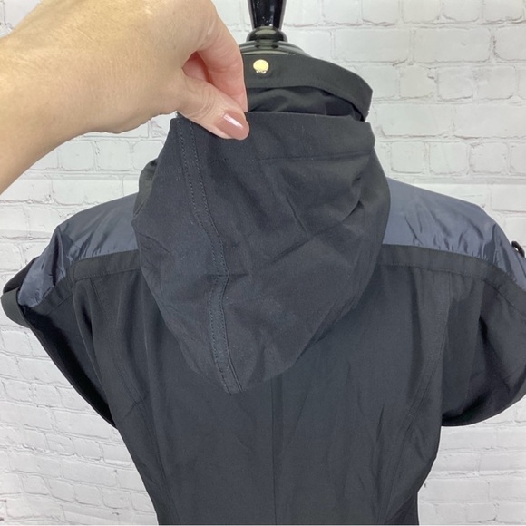 Chico's Zenergy Black Neema Sports Dress Hooded Pockets Half Zip - Picture 7 of 8